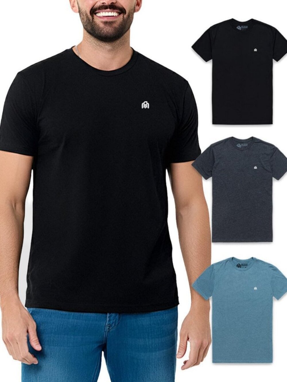 Soft Cotton Crew Neck Men's Athletic Fit Casual T-Shirts S-4XL - Comfortable